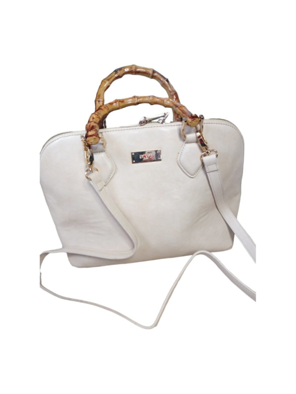 Bcbg Paris Handbag vegan Bamboo Handles with shoulder strap